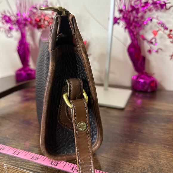 Vintage Dooney and Bourke Black and Brown Crossbody - Picture 8 of 11